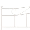 Weißes Bettgestell Nazlife 180x200cm (Metall)