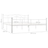 Weißes Bettgestell Nazlife 180x200cm (Metall)