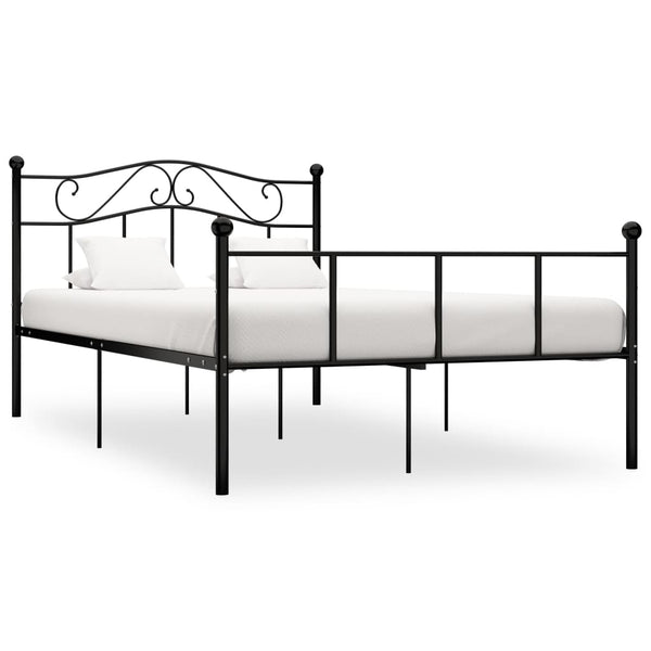 Schwarzes Bettgestell Nazlife 120x200cm (Metall)