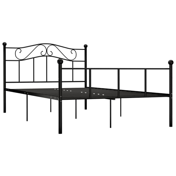 Schwarzes Bettgestell Nazlife 120x200cm (Metall)