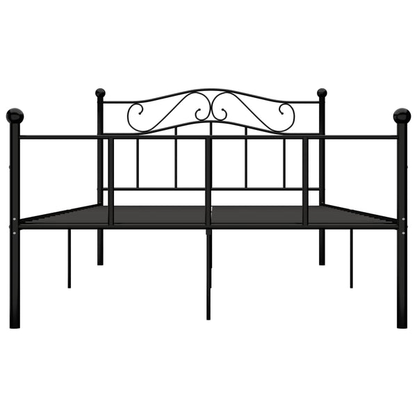 Schwarzes Bettgestell Nazlife 120x200cm (Metall)