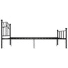 Schwarzes Bettgestell Nazlife 120x200cm (Metall)