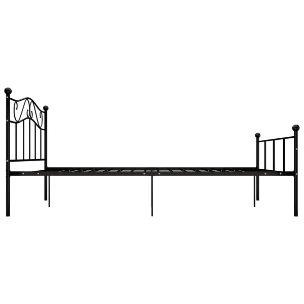 Schwarzes Bettgestell Nazlife 120x200cm (Metall)