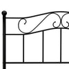 Schwarzes Bettgestell Nazlife 120x200cm (Metall)