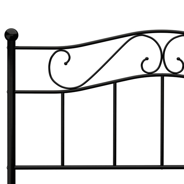 Schwarzes Bettgestell Nazlife 120x200cm (Metall)