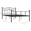 Schwarzes Bettgestell Nazlife 120x200cm (Metall)