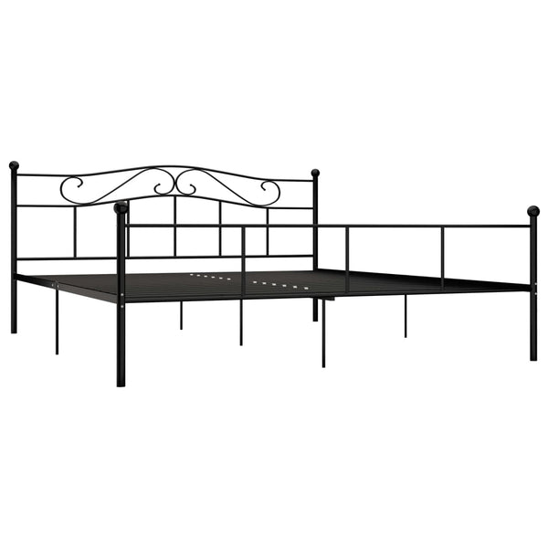 Schwarzes Bettgestell Nazlife 180x200cm (Metall)