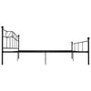 Schwarzes Bettgestell Nazlife 180x200cm (Metall)