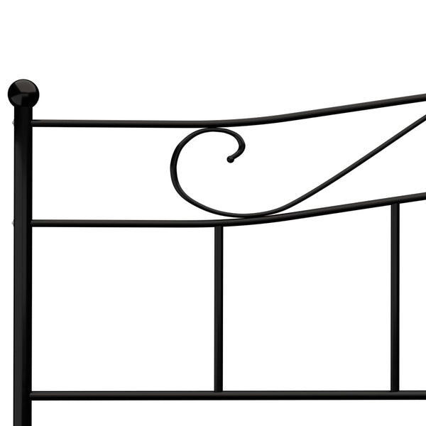 Schwarzes Bettgestell Nazlife 180x200cm (Metall)