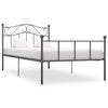Graues Bettgestell Nazlife 100x200cm (Metall)