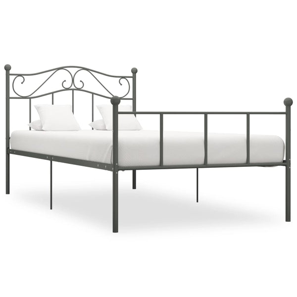 Graues Bettgestell Nazlife 100x200cm (Metall)