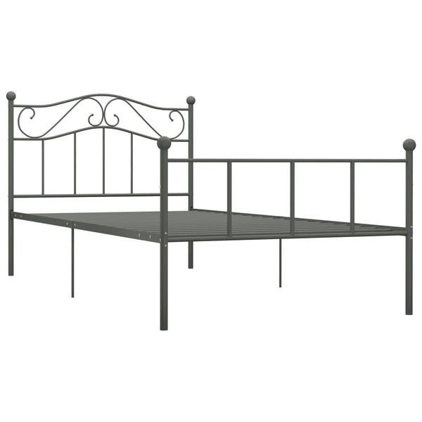 Graues Bettgestell Nazlife 100x200cm (Metall)