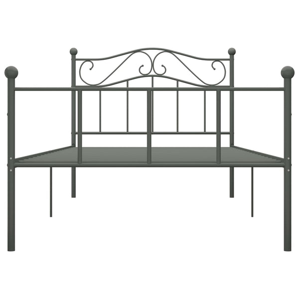 Graues Bettgestell Nazlife 100x200cm (Metall)