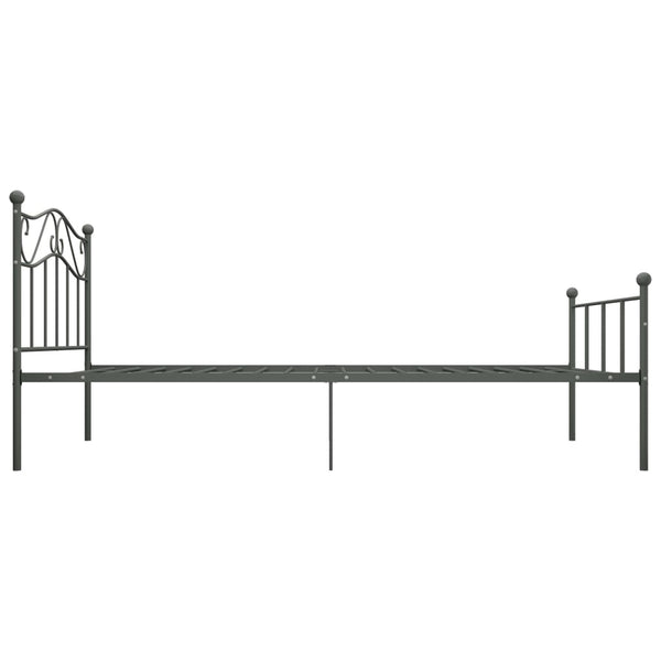 Graues Bettgestell Nazlife 100x200cm (Metall)