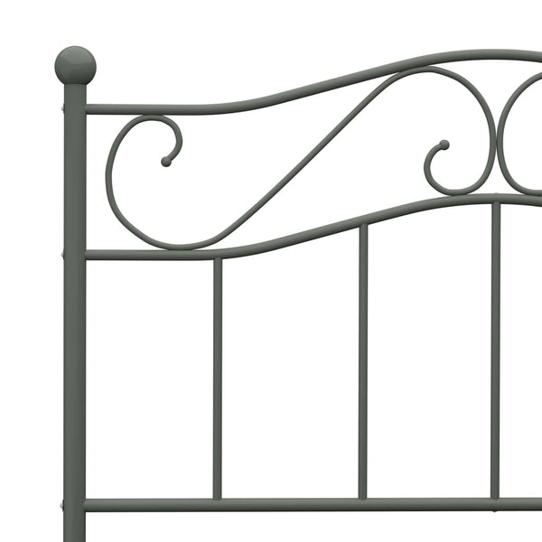 Graues Bettgestell Nazlife 100x200cm (Metall)