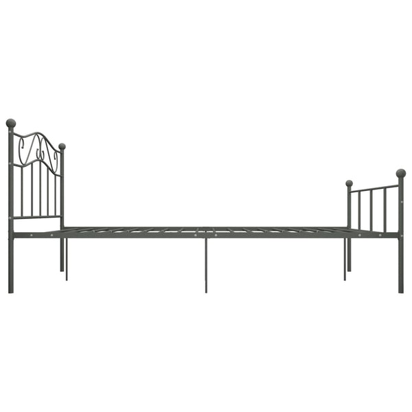 Graues Bettgestell Nazlife 160x200cm (Metall)