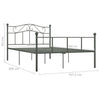 Graues Bettgestell Nazlife 160x200cm (Metall)