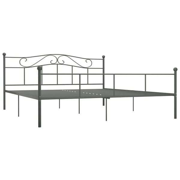 Grauer Bettrahmen Nazlife 180x200cm (Metall)