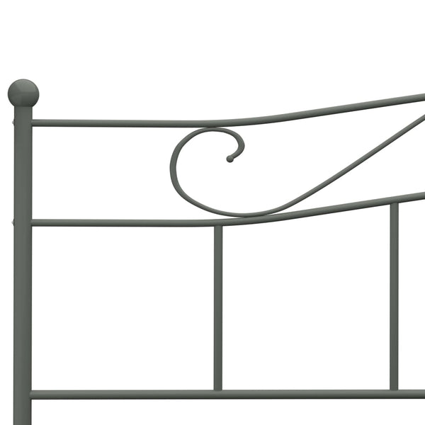 Grauer Bettrahmen Nazlife 180x200cm (Metall)