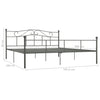 Grauer Bettrahmen Nazlife 180x200cm (Metall)