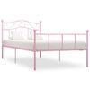 Pinkfarbenes Bettgestell Nazlife 90x200cm (Metall)