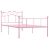 Pinkfarbenes Bettgestell Nazlife 90x200cm (Metall)