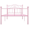 Pinkfarbenes Bettgestell Nazlife 90x200cm (Metall)