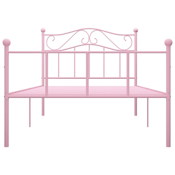 Pinkfarbenes Bettgestell Nazlife 90x200cm (Metall)
