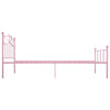 Pinkfarbenes Bettgestell Nazlife 90x200cm (Metall)