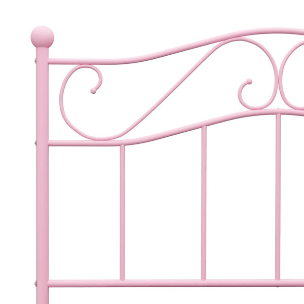 Pinkfarbenes Bettgestell Nazlife 90x200cm (Metall)