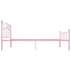 Rosa Bettrahmen Nazlife 120x200cm (Metall)