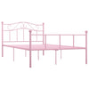 Pinkfarbener Bettrahmen Nazlife 140x200cm (Metall)