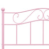 Pinkfarbener Bettrahmen Nazlife 140x200cm (Metall)