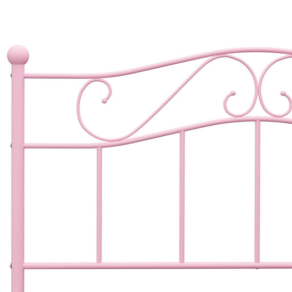 Pinkfarbener Bettrahmen Nazlife 140x200cm (Metall)