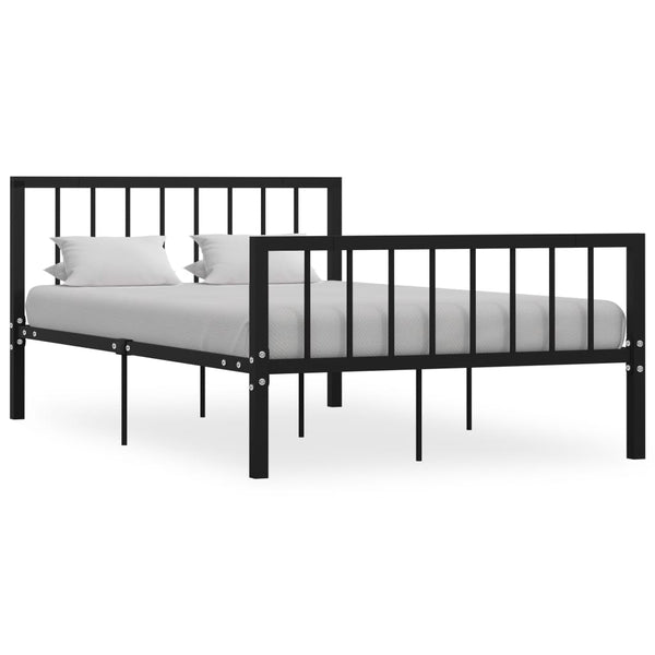 Schwarzes Bettgestell Iamandei 120x200cm (Metall)