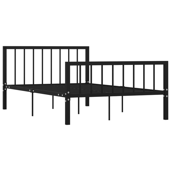 Schwarzes Bettgestell Iamandei 120x200cm (Metall)