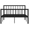 Schwarzes Bettgestell Iamandei 120x200cm (Metall)