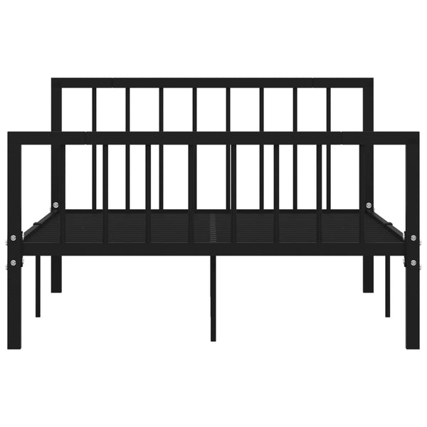 Schwarzes Bettgestell Iamandei 120x200cm (Metall)