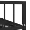 Schwarzes Bettgestell Iamandei 120x200cm (Metall)