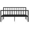 Schwarzes Bettgestell Iamandei 160x200cm (Metall)