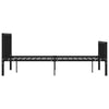 Schwarzes Bettgestell Iamandei 160x200cm (Metall)