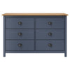 Graue Kommode Hill Valerina 125x40x80cm (Kiefer)