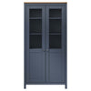 Graue Vitrine Hill Berkley 85x37x170,5cm (Kiefer)