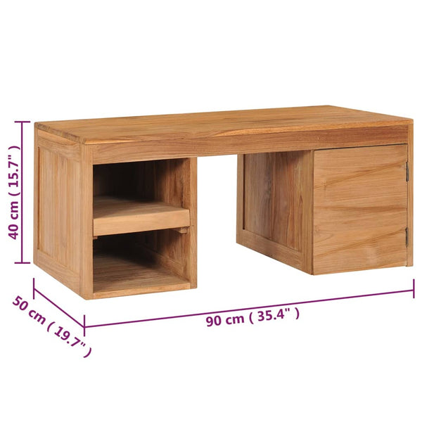 Couchtisch Petruia 90x50x40cm (Teak)
