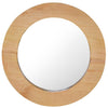 Teak-Wandspiegel Fotino 40cm (rund)