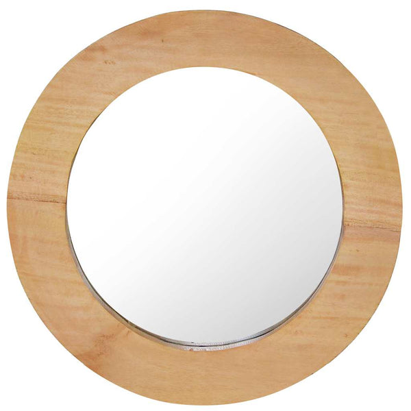 Teak-Wandspiegel Fotino 40cm (rund)