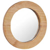 Teak-Wandspiegel Fotino 40cm (rund)