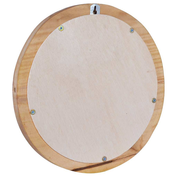 Teak-Wandspiegel Fotino 40cm (rund)