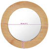 Teak-Wandspiegel Fotino 40cm (rund)