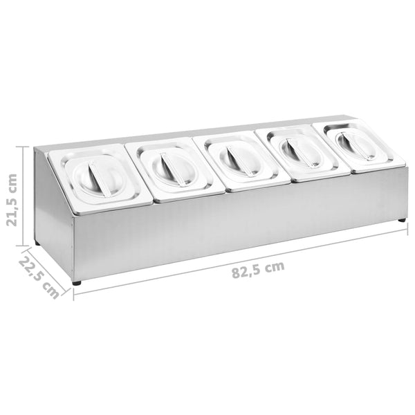 Edelstahl-Füllgutrost Balc GN 1/6 (5 Stk.)